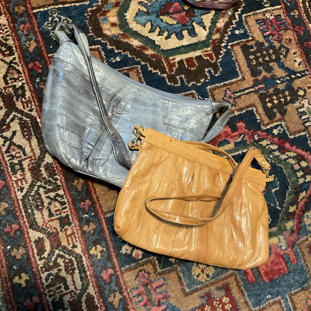 Two Eel skin vintage  bags